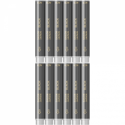 Calimara 90 ml Monteverde USA Gemstone Fireopal Set 12 Cartuse Standard Size Proprietar Sailor Basic Black 