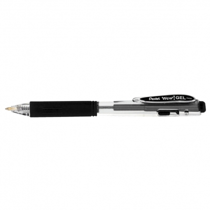 Roller Parker IM Royal Premium Light Blue CT Roller cu gel, Pentel, Wow!Gel, 0.7 mm, plastic, negru