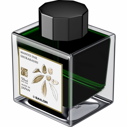 Stilou Scrikss Heritage White Pearl GT Calimara 50 ml Sailor Manyo Shirakashi Green