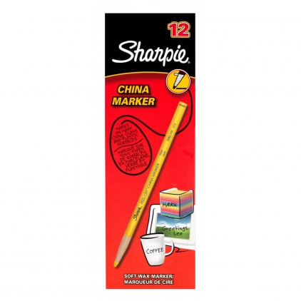Set 8 Marker Coloring Chisel Sharpie S Note Pastel Colors Marker Uscat pentru Portelan Sharpie Peel Off China Yellow