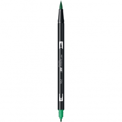 Marker Dual Brush Watercoloring Tombow ABT N57 Warm Grey 5 Marker Dual Brush Watercoloring Tombow ABT 296 Green