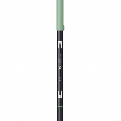 Creion Evidentiator Caran dAche Maxi Fluo Orange Marker Dual Brush Watercoloring Tombow ABT 312 Holly Green