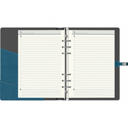 Agenda Precision Velvet A5 Burgundy Lined Organizer Precision Trend A5 6 inele French Navy Lined