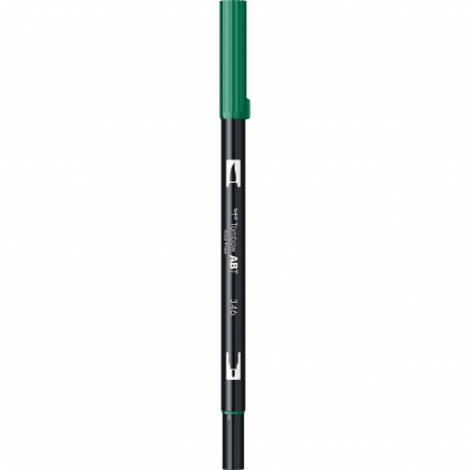 Marker permanent Edding 750 , cu vopsea, corp metalic, varf rotund, 2-2-4 mm, alb Marker Dual Brush Watercoloring Tombow ABT 346 Sea Green