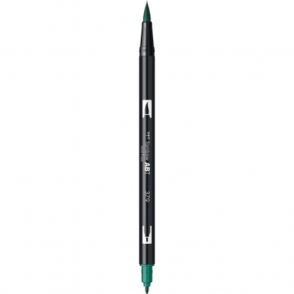 Marker Dual Brush Watercoloring Tombow ABT N45 Cool Grey 10 Marker Dual Brush Watercoloring Tombow ABT 379 Jade Green