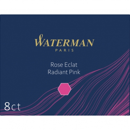 Stilou Monteverde USA Laguna Clear CT Set 8 Cartuse Large Size Proprietar Waterman Radiant Pink