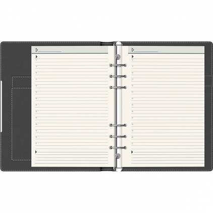 Organizer B5 6 Inele Scrikss Deri Soft Brown Lined Organizer Precision Alicante A5 6 inele Navy Lined