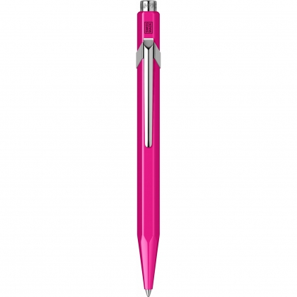 Mina Pix Slim cu Gaz Tombow Black - Mediu Pix in Cutie Metalica Caran dAche 849 Fluo Line Pink CT