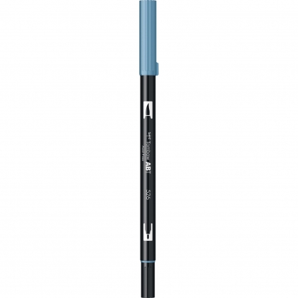 Marker Edding 4095 cu creta lichida, varf 2-3 mm, alb, blister Marker Dual Brush Watercoloring Tombow ABT 526 True Blue