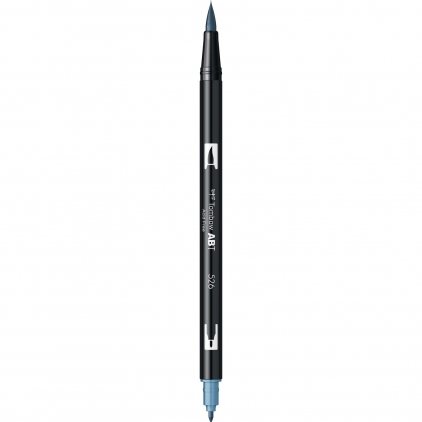 Marker Edding 4095 cu creta lichida, varf 2-3 mm, alb, blister Marker Dual Brush Watercoloring Tombow ABT 526 True Blue