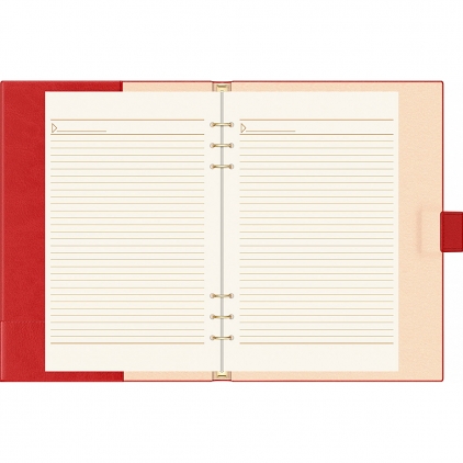 Agenda Precision Velvet A5 Burgundy Lined Organizer A4 6 inele Precision Novaskin Red Lined