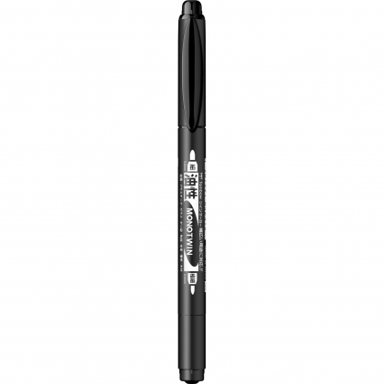 Creion Evidentiator Caran dAche Maxi Fluo Yellow Marker Permanent Outline Fine Tip Tombow Mono Twin Black