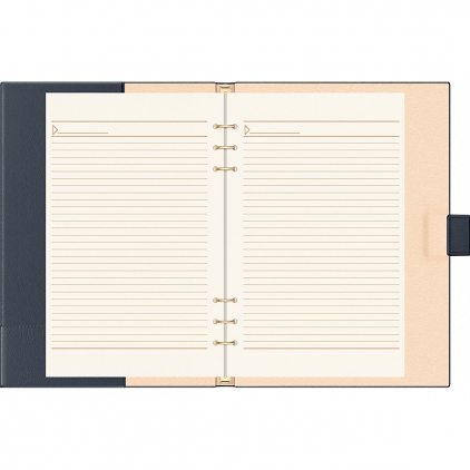 Organizer Precision Alicante A6 6 inele Red Lined Organizer A4 6 inele Precision Novaskin French Navy Lined