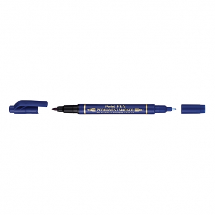 Kit Edding 8901, ceara pentru reparatii mobila, mahon, blister Marker permanent Pentel TWIN TIP 0.3/1.2 mm albastru, rezistent, durabil, cerneala rezistenta la apa