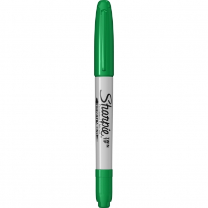 Marker Edding 8900 pentru retusuri mobilier lemn, fag Marker Permanent Bullet Sharpie Twin Tip Green
