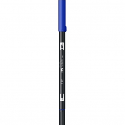Marker permanent Edding No. 1, corp aluminiu, varf retezat, 1-5 mm, negru Marker Dual Brush Watercoloring Tombow ABT 565 Deep Blue