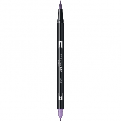 Varfuri rezerva Edding pentru marker 750, 10 bucati/set Marker Dual Brush Watercoloring Tombow ABT 603 Periwinkle