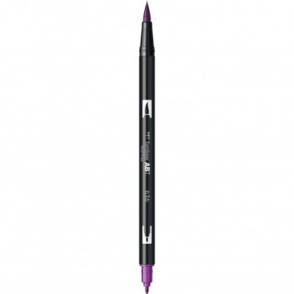Marker permanent Edding 780, cu vopsea, corp aluminiu, varf rotund, 0.8 mm, argintiu Marker Dual Brush Watercoloring Tombow ABT 636 Imperial Purple