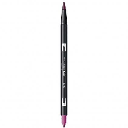 Marker Dual Brush Watercoloring Tombow ABT 815 Cherry Marker Dual Brush Watercoloring Tombow ABT 676 Royal Purple