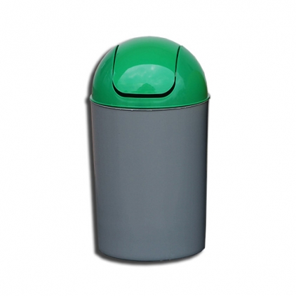 Cos Flip-Flap colectare selectiva, 12 litri, capac albastru Cos Flip-Flap colectare selectiva, 12 litri, capac verde