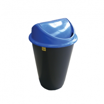 Cos Flip-Flap colectare selectiva, 12 litri, capac albastru Cos Flip-Flap pentru colectare selectiva a deseurilor, 60 l, albastru