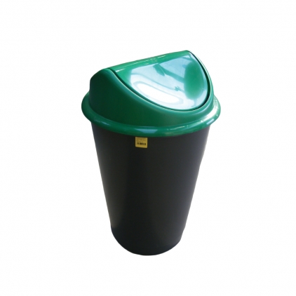 Cos Flip-Flap colectare selectiva, 12 litri, capac albastru Cos Flip-Flap pentru colectare selectiva a deseurilor, 60 l, verde