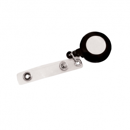 Snur retractabil Durable, pentru ecuson, 80 cm, forma ovala, sitem de prindere la curea, negru, bucata Snur retractabil pentru ecuson, 70 cm, 10 bucati/cutie