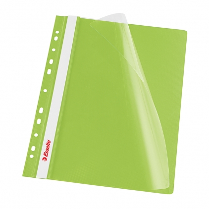 Dosar de incopciat 1/1 Lux Falken, carton, 250 g/mp, rosu Dosar PP cu multiperforatii  Esselte VIVIDA, A4, verde, 10 buc/set