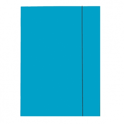 Mapa protectie, inchidere fermoar, tip penar, 8x18 cm Mapa Esselte Economy din carton, cu elastic, albastru deschis