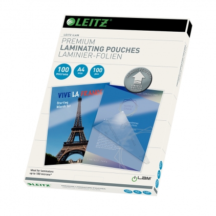 Inele indosariere Apex, 12 mm, 100 bucati/cutie Folie Leitz UDT pentru laminare la cald, A4, 100 microni