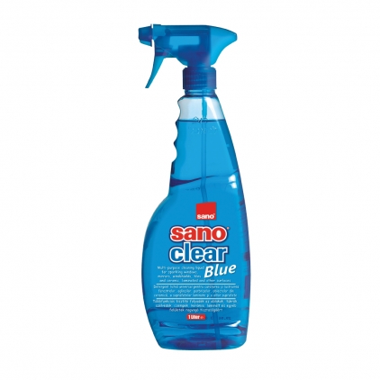 Detergent pentru geamuri Glass Classic 750 ml, ecologic, neagresiv, uscare rapida Detergent Sano pentru geamuri, pulverizator, 1 l