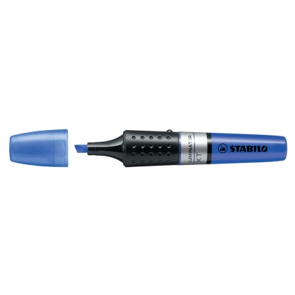 Marker permanent A-series, varf rotund, 2 mm, albastru Textmarker Stabilo Luminator, varf 2- 5mm, albastru