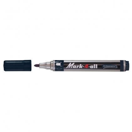 Marker Dual Brush Watercoloring Tombow ABT N45 Cool Grey 10 Marker permanent Stabilo Mark-4-All, corp plastic, varf rotund, 1.5-2.5 mm, negru