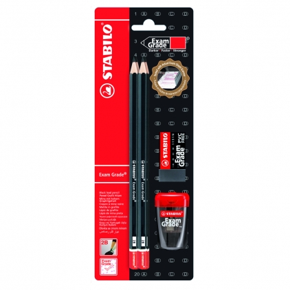 Set Rotring, Tikky, creion mecanic Tikky III Original, 0.5 mm Creion grafit Stabilo Exam Grade, HB