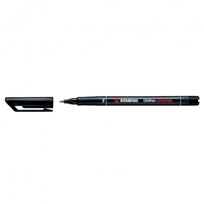 Textmarker Stabilo Boss, varf 2-5 mm, portocaliu Marker permanent Stabilo Universal OHP 842, corp plastic, varf rotund, 0.7 mm, negru