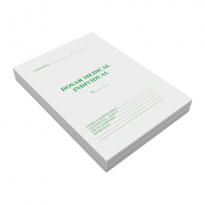 Monetar autocopiativ, A6, 50 file, 2 exemplare, 3 bucati/set Set dosar medical (dosar medical, Fisa PSI, Fisa PM), 3 bucati x 3/set