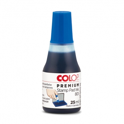 Indigo manual, 50 file, albastru Tus Colop pentru stampile, albastru
