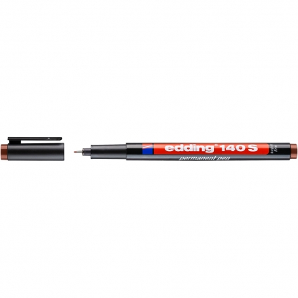 Marker Dual Brush Watercoloring Tombow ABT 403 Bright Blue Marker Edding 140 OHP, permanent, varf 0.3 mm, maro