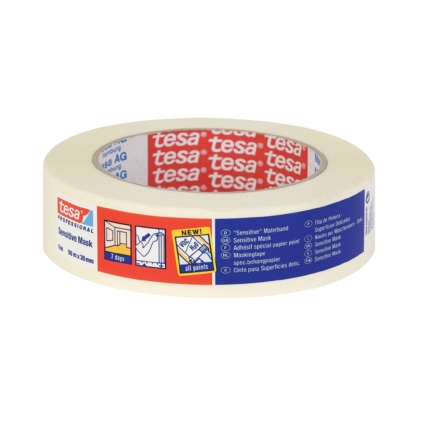 Banda autoadeziva Tesa antialunecare, 50 mm x 15 m Banda adeziva pentru mascare Tesa, 19 mm x 50 m
