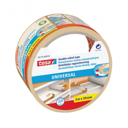 Banda autoadeziva Tesa antialunecare, 50 mm x 15 m Banda dublu adeziva Tesa, 50 mm x 5 m