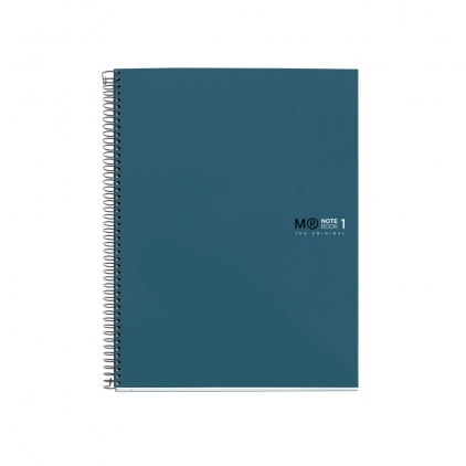 Notebook  A4+ Rhodiarama, 80 file, ivory dictando, maro Caiet cu spira  Miquelrius Original A5, dictando, 80 file, coperta cu tratament antiviral si antibacterian, bleumarin