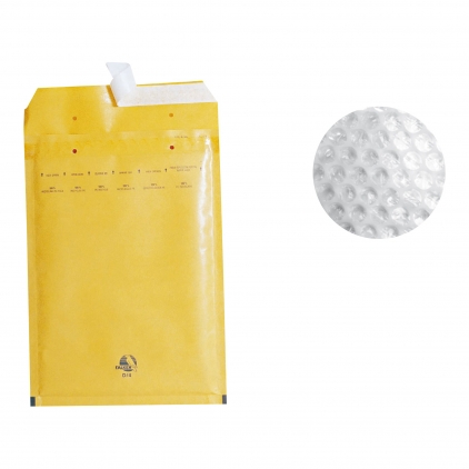 Plic cu protectie, 345 x 470, kraft, siliconic, 50 bucati/cutie