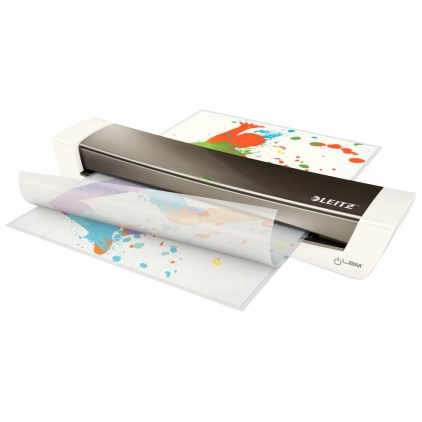 Folie Leitz UDT pentru laminare la cald, A4, 100 microni Laminator Leitz iLAM Home Office, A3, kit folii laminare inclus, alb