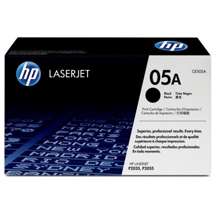 Ribon original Epson ERC-09 Toner original HP CE505A, 2300 pagini, negru