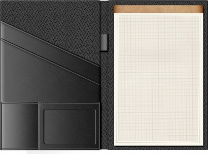 Organizer B5 6 Inele Scrikss Deri Soft Brown Lined Mapa Piele cu Blocnotes Princ Leather Luxury 941 B5 Model R Black Millimeter
