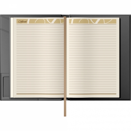 Agenda Piele Princ Leather Business 930 B5 Model H Black Lined Mapa cu Agenda Piele Princ Leather Pro Business 804 B5 Black Lined