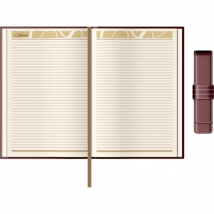 Organizer Precision Alicante A5 6 inele Apple Green Lined Set Agenda Piele + Pouch Pen Princ Leather Business 885 B5 Bordeaux Lined