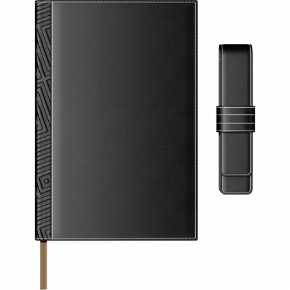 Set Agenda Piele + Pouch Pen Princ Leather Business 885 B5 Cognac Lined Set Agenda Piele + Pouch Pen Princ Leather Business 885 B5 Black Lined