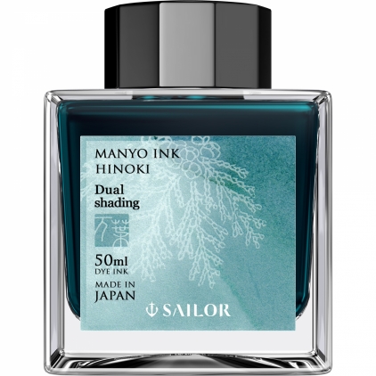 Stilou Cross Calais Matt Black CT Calimara 50 ml Sailor Manyo Dual Shading Hinoki Turquoise