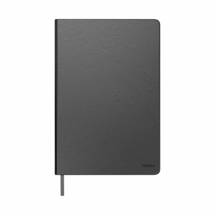 Organizer Precision Trend A5 6 inele Red Lined Agenda Scrikss Leather A5 Teramo Premium Black Lined
